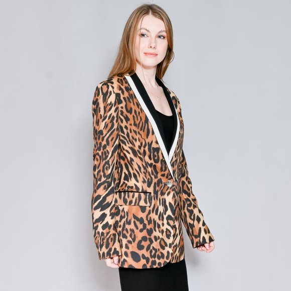 ESCADA Bryony Leopard Print Blazer Sz 42 - Picture 3 of 6